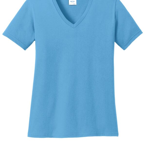 Copy of Ladies 5.4 oz 100% Cotton V Neck T-Shirt Thumbnail
