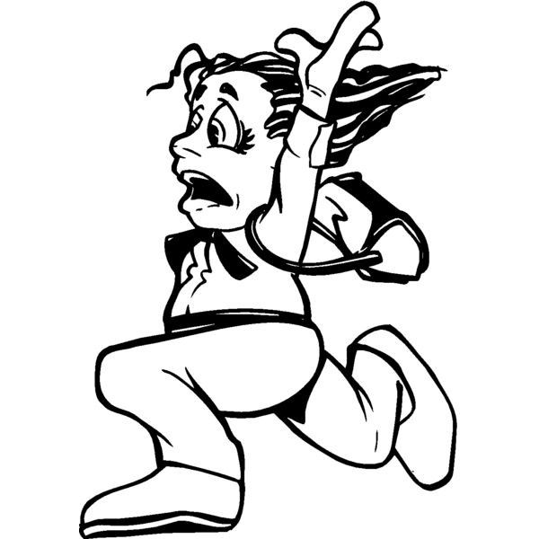 girl running away Thumbnail