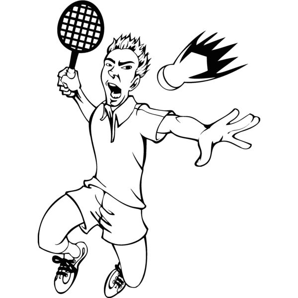 badminton 01bw Thumbnail